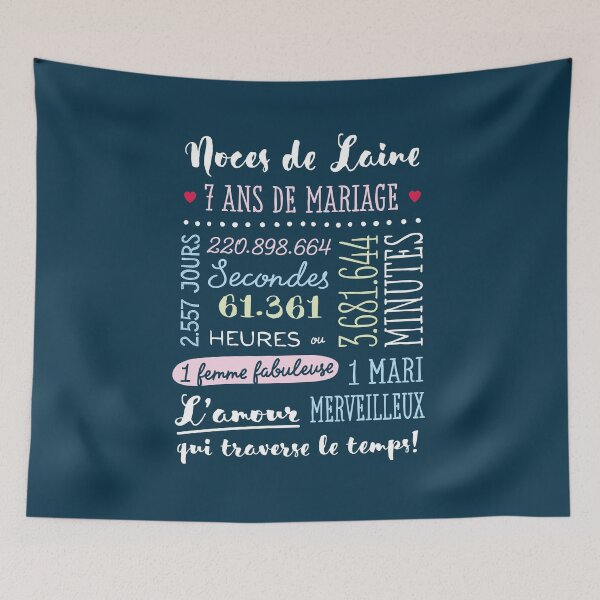 Item preview, Cadeau 7 ans de mariage pour couple - Noces de Laine designed and sold by betternotes.