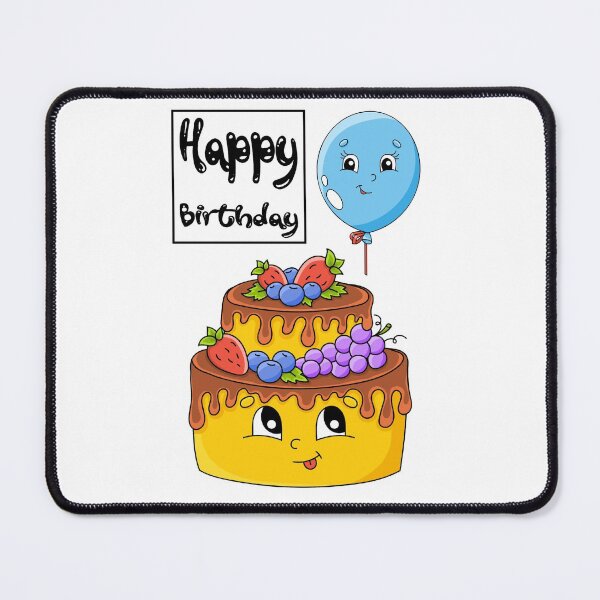 Item preview, Happy Birthday Cake And Balloon designed and sold by darknessjeff86.