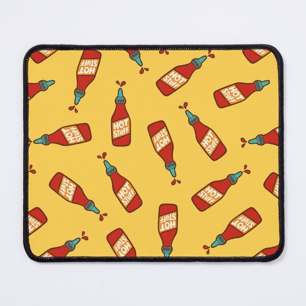 Item preview, Hot Stuff Hot Sauce Pattern in Yellow designed and sold by evannave.