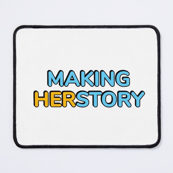 Item preview, Making Herstory yellow and blue designed and sold by Inspirationmotivation.