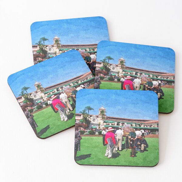 Item preview, DEL MAR PADDOCK ARTIST C2021 Steve Yellowbear Fine Art designed and sold by SteveYellowbear.