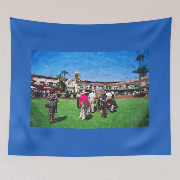 Item preview, DEL MAR PADDOCK ARTIST C2021 Steve Yellowbear Fine Art designed and sold by SteveYellowbear.