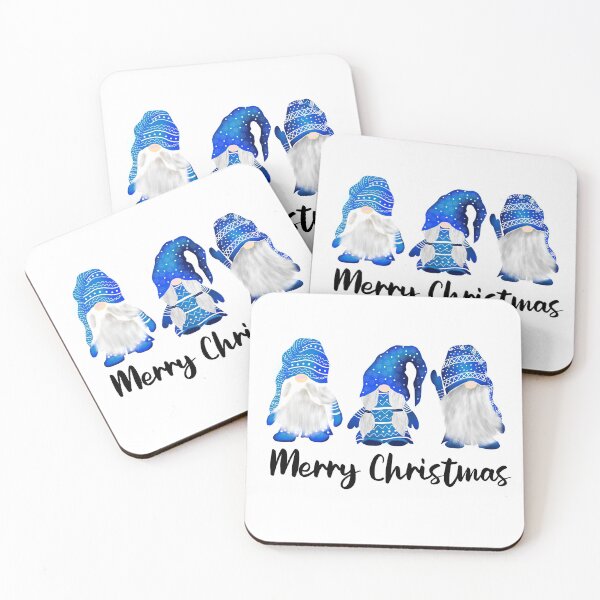 Item preview, Gnomes Christmas Blue designed and sold by Cedarrue.