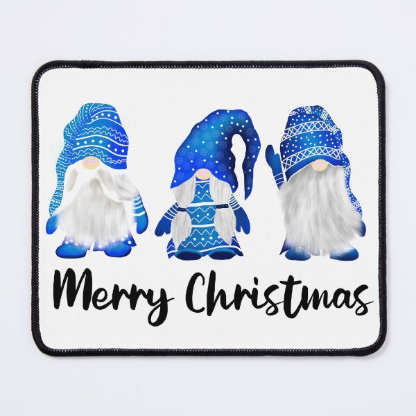 Item preview, Gnomes Christmas Blue designed and sold by Cedarrue.