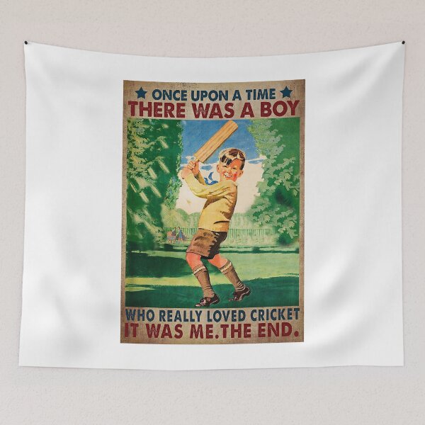 Item preview, Once Upon A Time There Was A Boy Who Really Loved Cricket. It Was Me. The End designed and sold by YimHrishi.