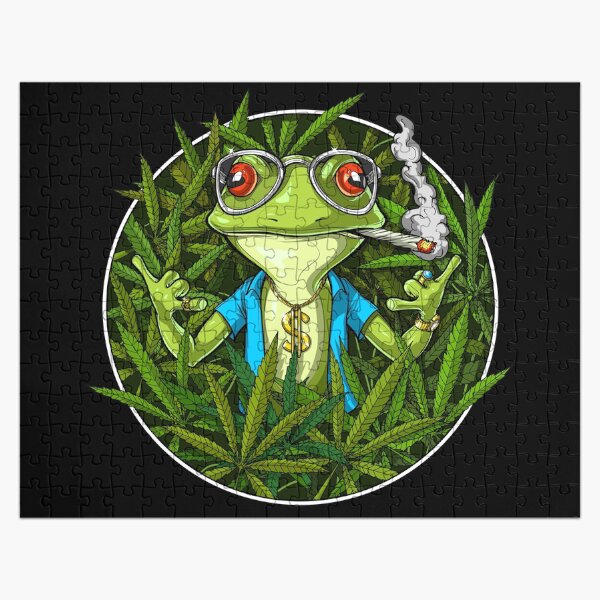 Item preview, Frog Smoking Weed designed and sold by underheaven.