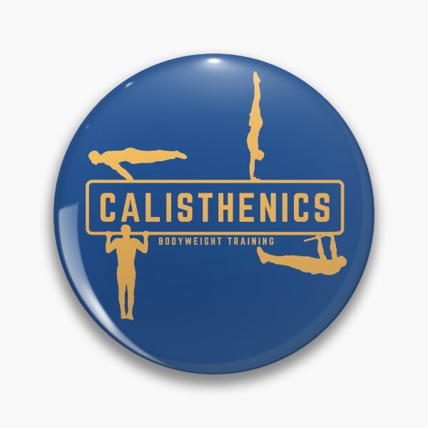 Item preview, Calisthenics & Bodyweight training orange & blue design designed and sold by Atleta-Cali.