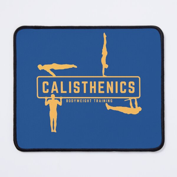 Item preview, Calisthenics & Bodyweight training orange & blue design designed and sold by Atleta-Cali.