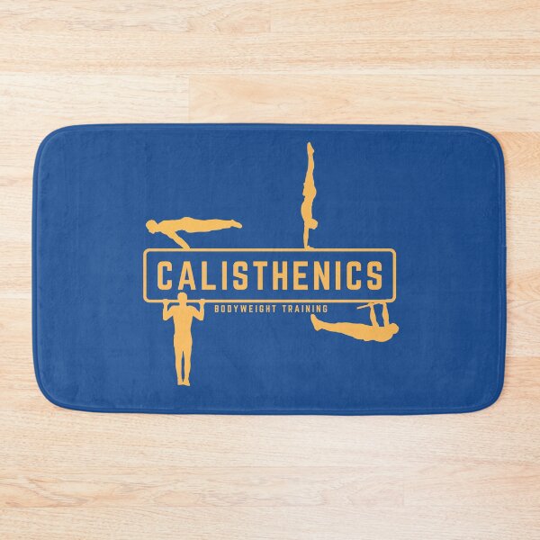 Item preview, Calisthenics & Bodyweight training orange & blue design designed and sold by Atleta-Cali.