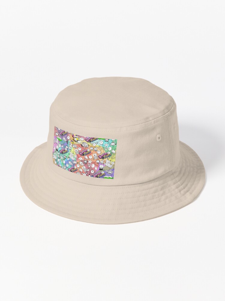 Imagen 1 de 6, Gorro de pescador con la obra Gatos de batalla, diseñada y vendida por PixelRune.