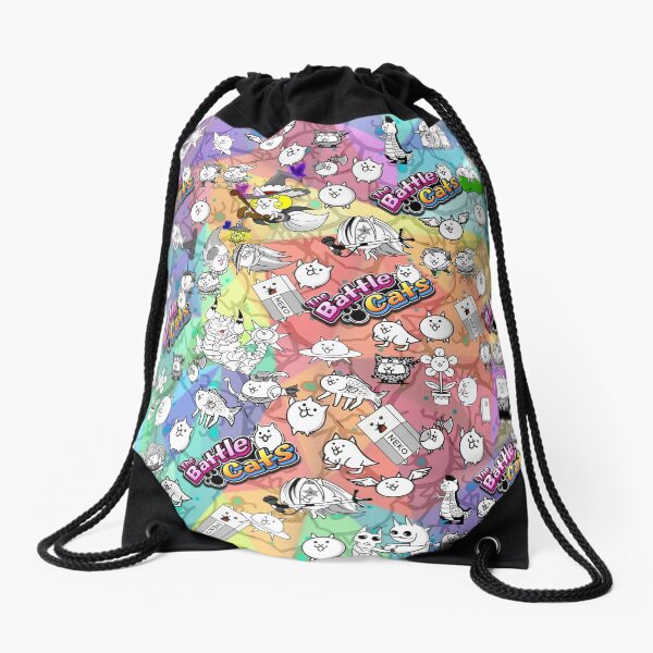 Battle Cats Drawstring Bag
