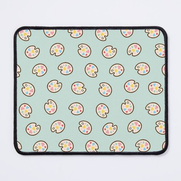 Item preview, Heart Paint Palette Pattern on Mint designed and sold by evannave.