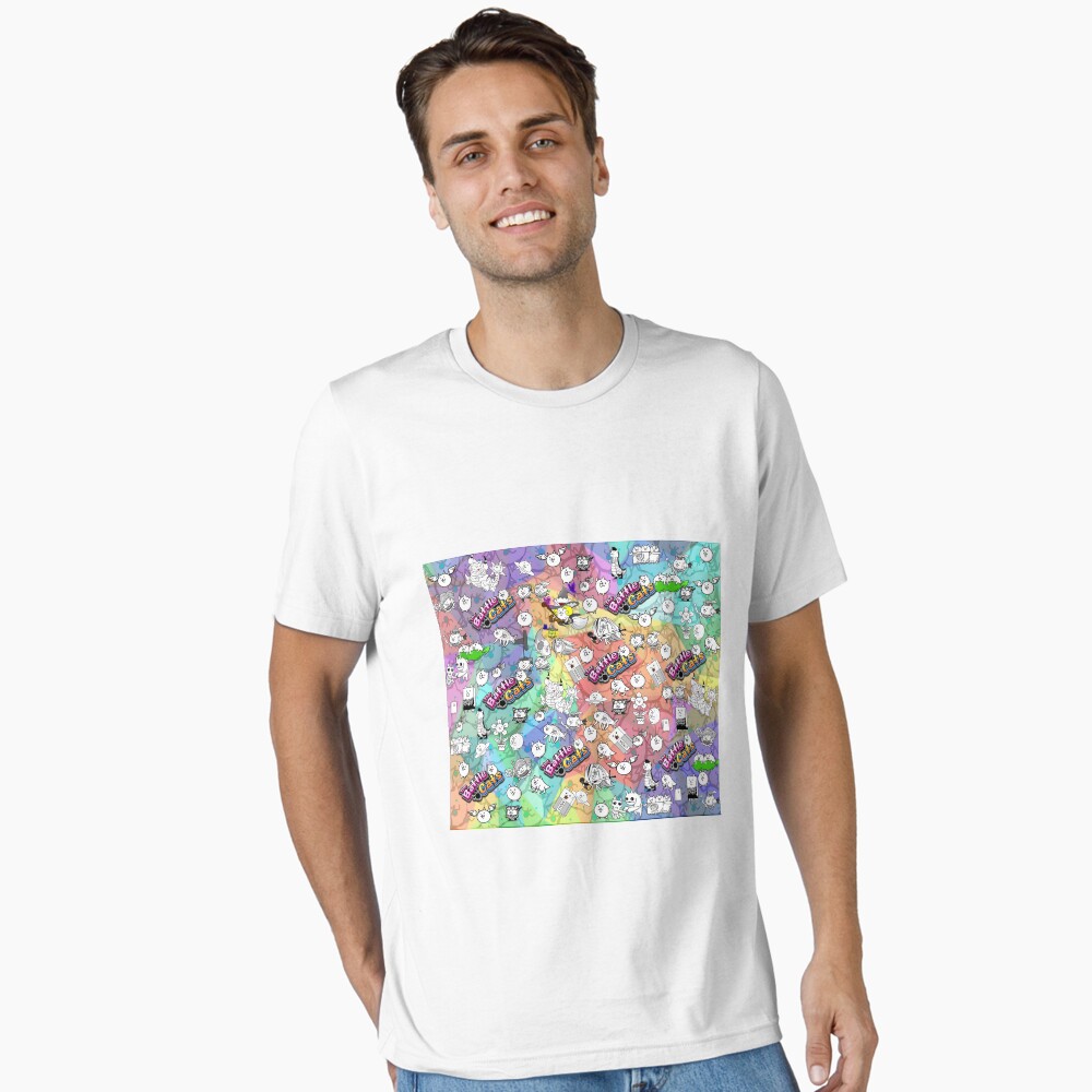Vista previa del artículo con la obra «Camiseta esencial», diseñado y vendido por PixelRune.