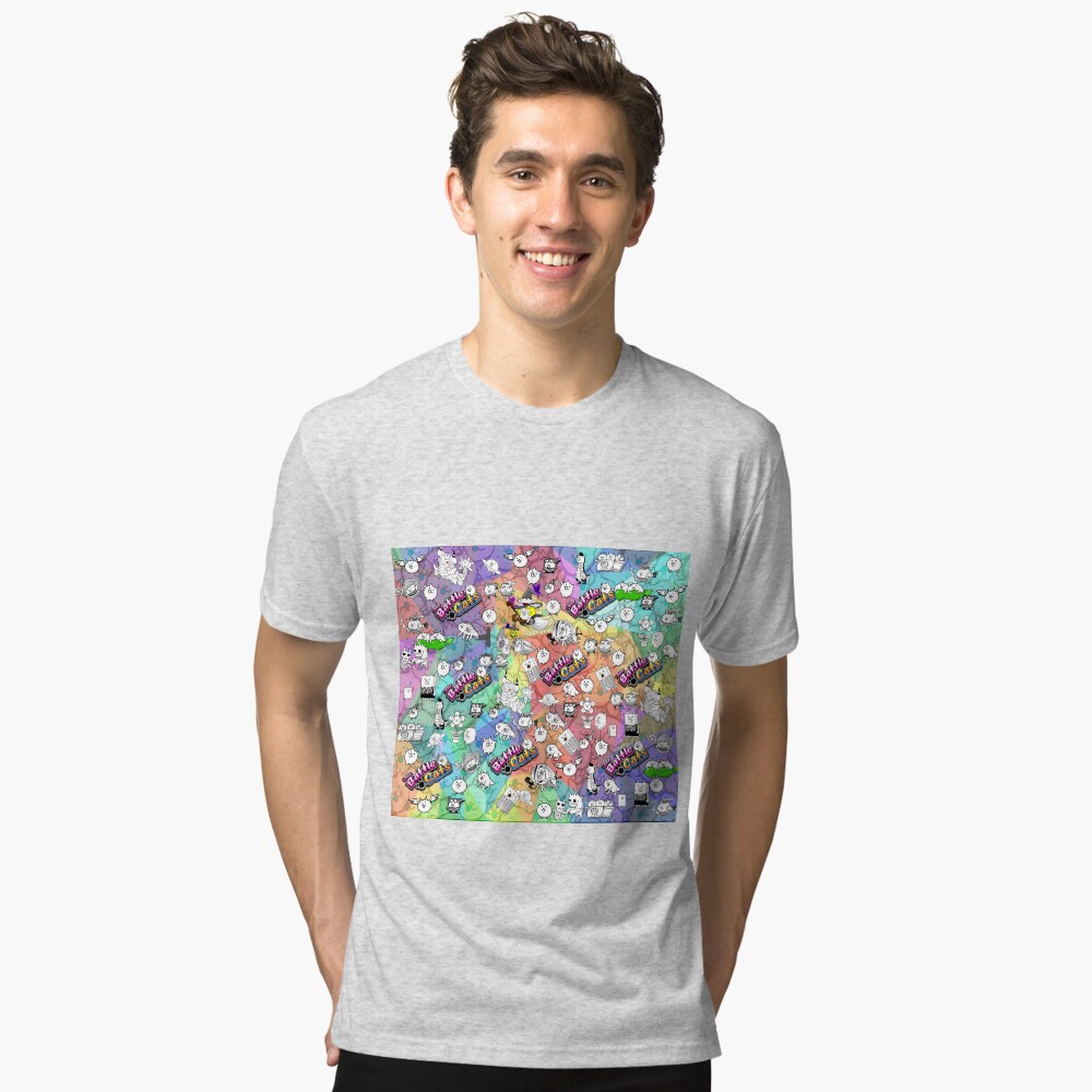 Vista previa del artículo con la obra «Camiseta de tejido mixto», diseñado y vendido por PixelRune.