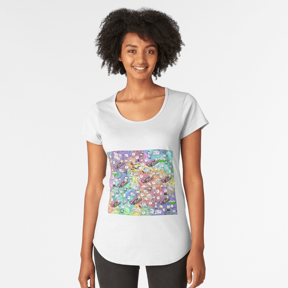 Vista previa del artículo con la obra «Camiseta premium de cuello ancho», diseñado y vendido por PixelRune.