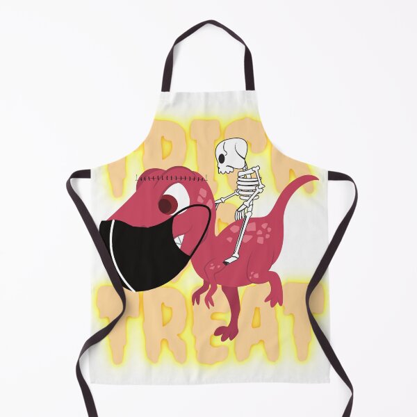 Item preview, Halloween Trick or Treat Skeleton Dinosaur Print designed and sold by ChartGifts.