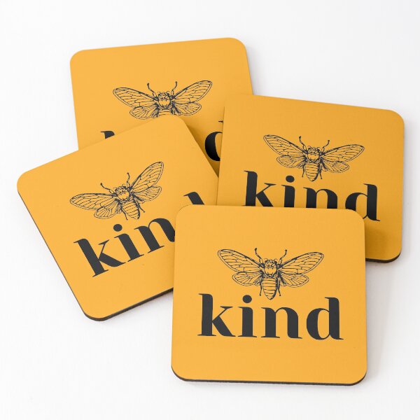 Item preview, bee kind, positive quote designed and sold by art-and-sticker.