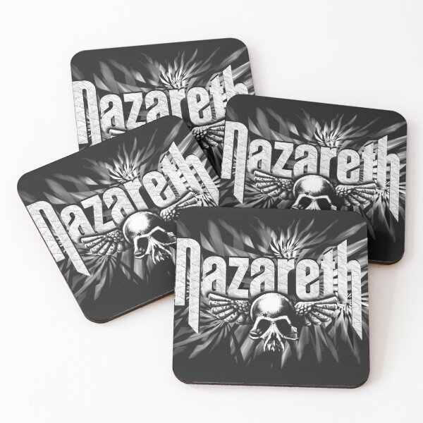 Artikelvorschau, Nazareth-Logo-BW-burstbg entworfen und verkauft von toob3.