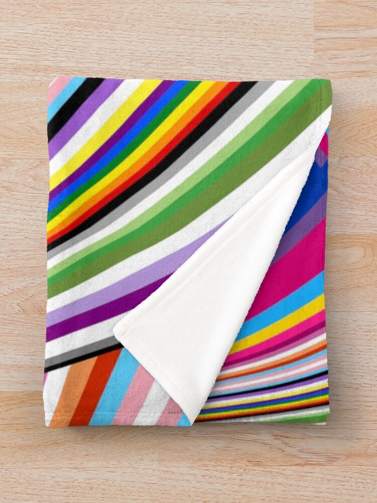 Alternate view of Pride flags Throw Blanket