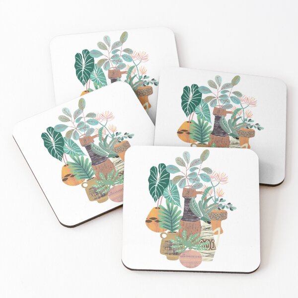 Item preview, Greenery in vintage vessels designed and sold by taika tori.