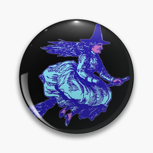 Item preview, Vintage Halloween - witch on broomstick  designed and sold by 1DaisyChainLane.