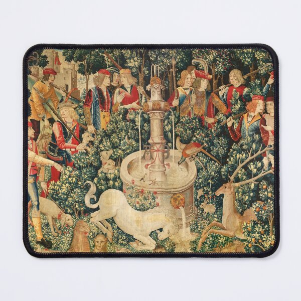 Item preview, UNICORN IS FOUND / Fountain,Other Animals,Green Floral designed and sold by BulganLumini.