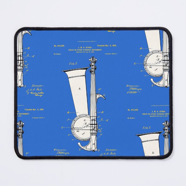 Item preview, Stroh Violin Vintage Patent Print Bronze designed and sold by HippoCreation.