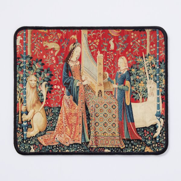 Item preview, UNICORN AND LADY PLAYING ORGAN WITH ANIMALS , Hearing designed and sold by BulganLumini.