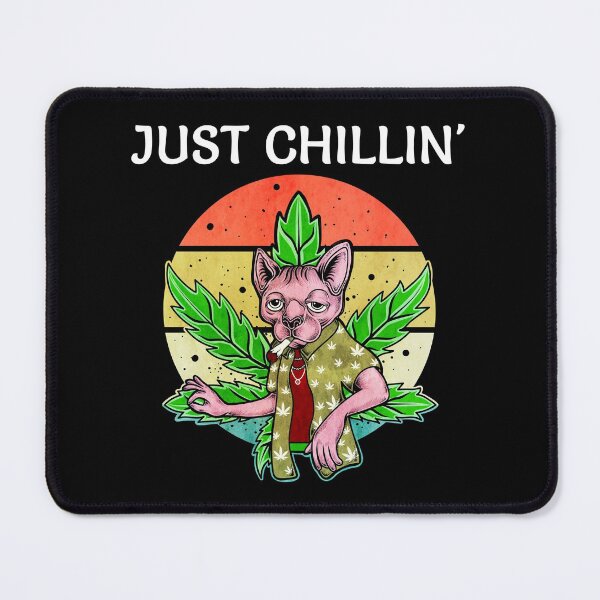 Item preview, Just Chillin' Pot Smoking Cat designed and sold by ojdart.