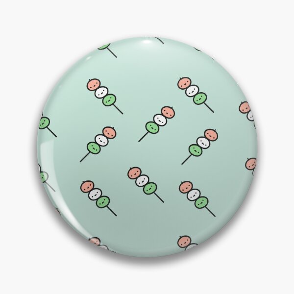 Item preview, kawaii pastel blue dango design designed and sold by moonbean-art.
