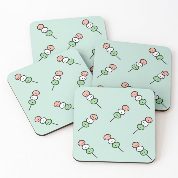 Item preview, kawaii pastel blue dango design designed and sold by moonbean-art.
