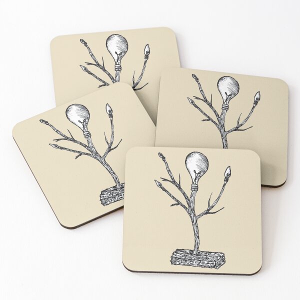 Item preview, 'Light Bulb Tree' - Hand Drawn Surrealistic Design designed and sold by TaltalimDesign.