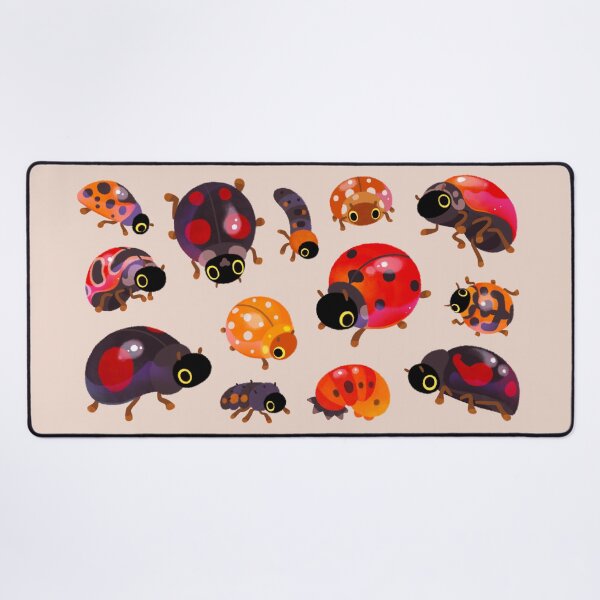Lady beetles Desk Mat