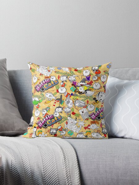 Vista previa del artículo con la obra «Gatos de batalla», diseñado y vendido por PixelRune.