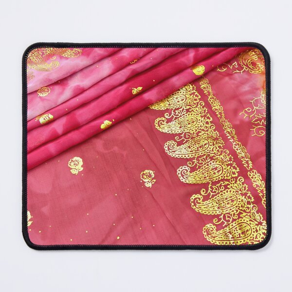 Item preview, Pink and Gold Indian Sari Bride Wedding Gown designed and sold by HotHibiscus.