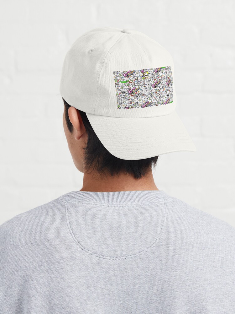 Imagen 4 de 7, Gorra con la obra Gatos de batalla, diseñada y vendida por PixelRune.