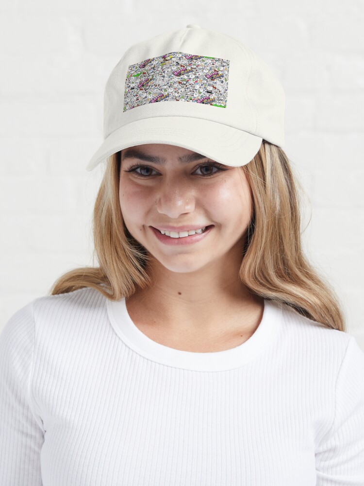 Imagen 6 de 7, Gorra con la obra Gatos de batalla, diseñada y vendida por PixelRune.