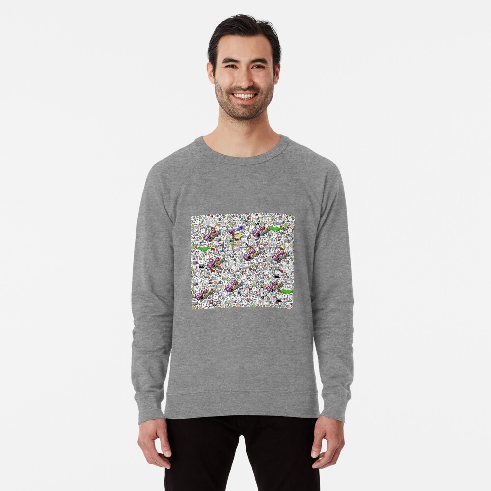Vista previa del artículo con la obra «Sudadera ligera», diseñado y vendido por PixelRune.