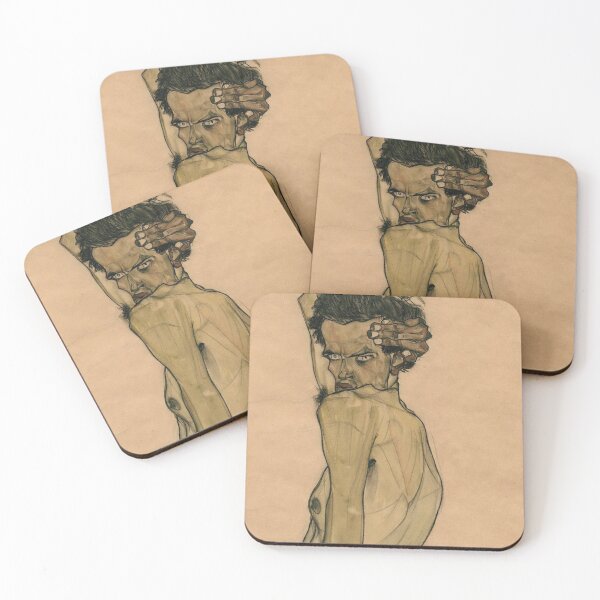 Item preview, Portrait of a man by Egon Schiele designed and sold by Vintage Designs +.