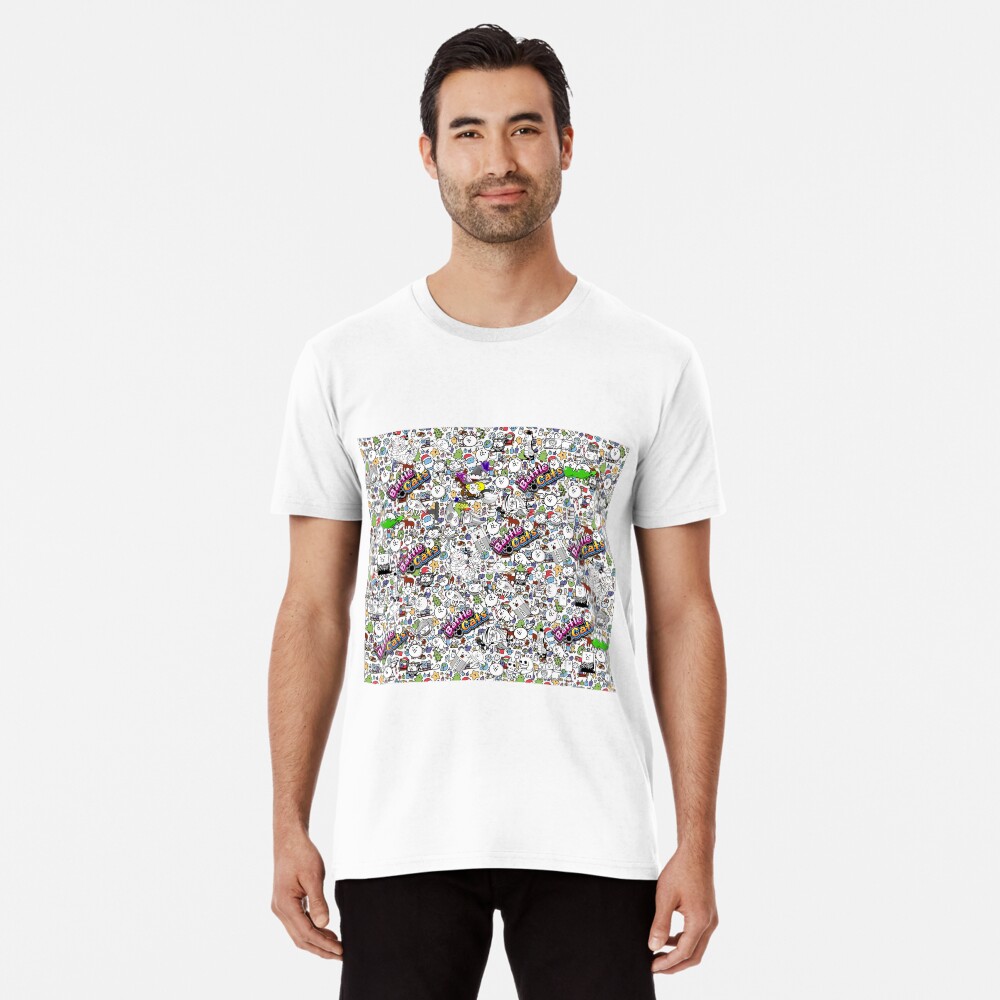 Vista previa del artículo con la obra «Camiseta premium», diseñado y vendido por PixelRune.
