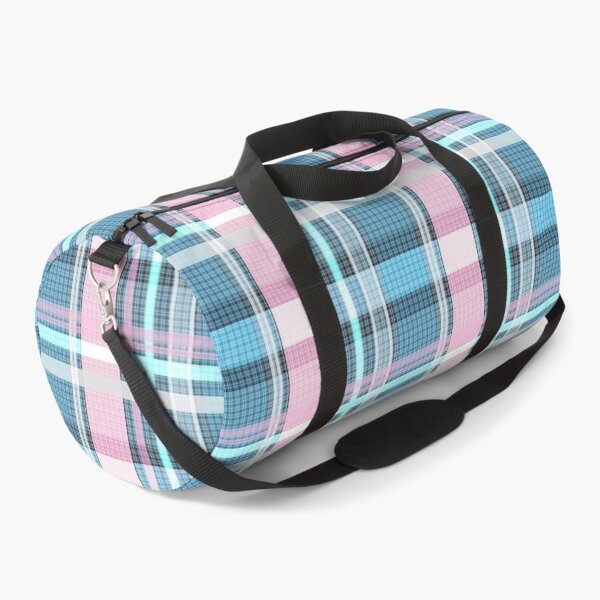 Item preview, Trans flag pink, blue and white check pattern designed and sold by Bunny Smiles.