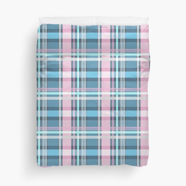 Item preview, Trans flag pink, blue and white check pattern designed and sold by EllyBurg.