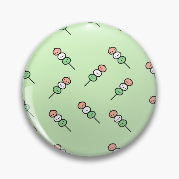 Item preview, kawaii pastel green dango design designed and sold by moonbean-art.