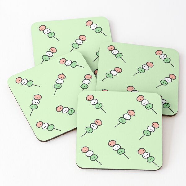 Item preview, kawaii pastel green dango design designed and sold by moonbean-art.