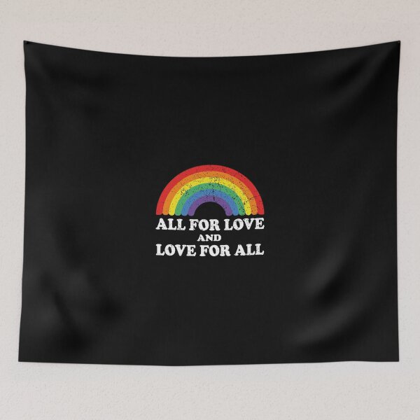 Item preview, All For Love And Love For All Rainbow Lgbtq Support designed and sold by ichieli.