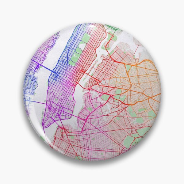Item preview, New York City Map of the United States - Colorful designed and sold by deMAP.