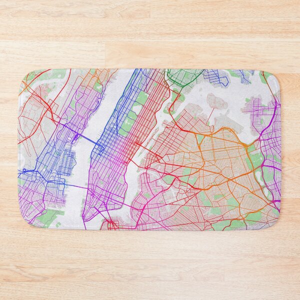 Item preview, New York City Map of the United States - Colorful designed and sold by deMAP.