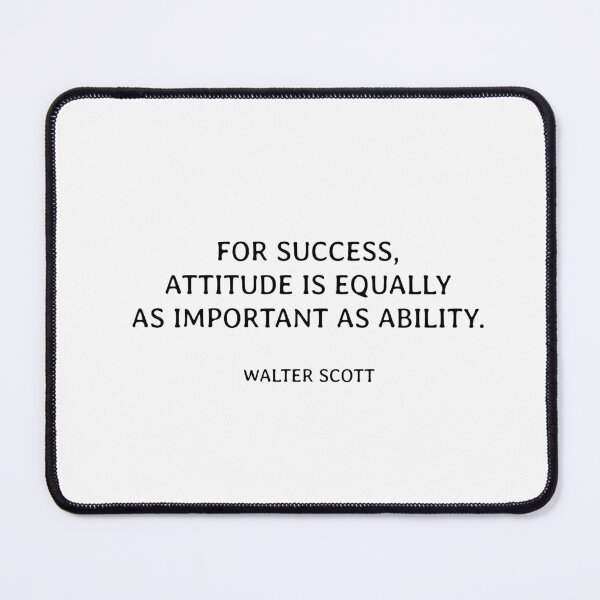 Item preview, For success, attitude is equally as important as ability. designed and sold by Inspirationmotivation.