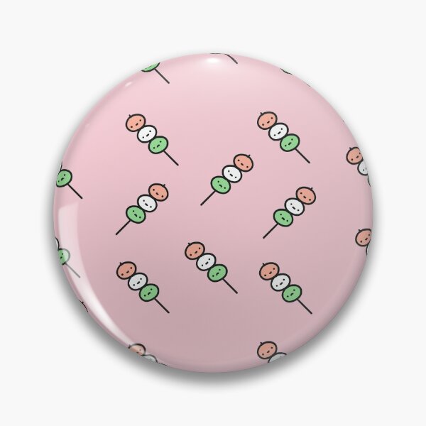 Item preview, kawaii pastel pink dango design designed and sold by moonbean-art.