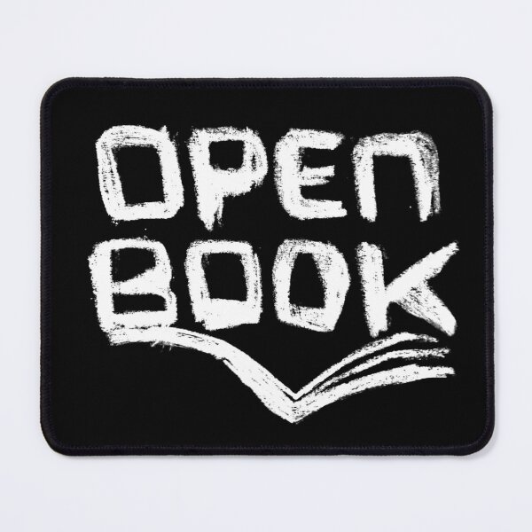 Item preview, Open Book for Book Nerd, Librarian, Bookworm designed and sold by badlydrawnbabe.